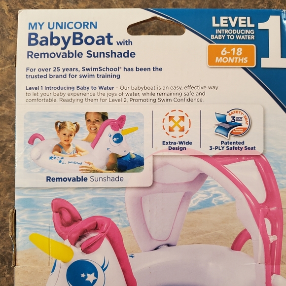 SwimSchool MY UNICORN Level 1 Baby Boat - Picture 7 of 7